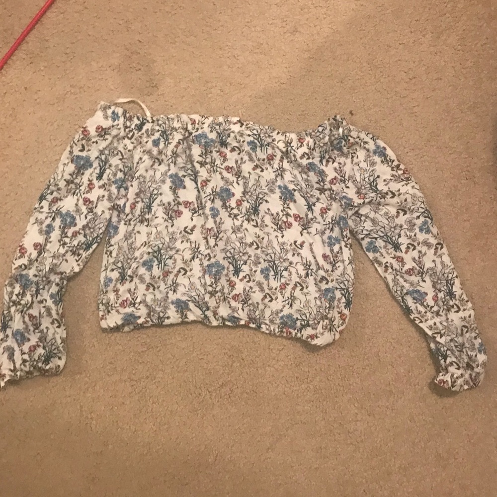 off the shoulder crop top